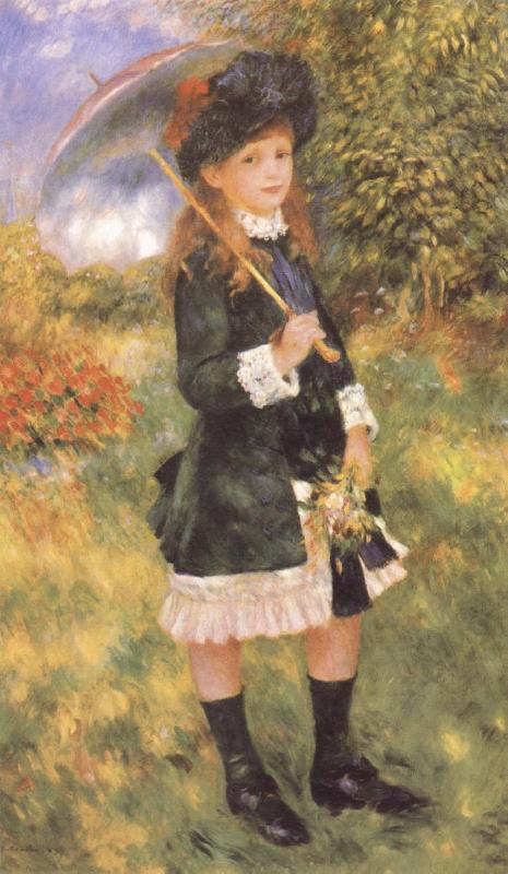 Pierre-Auguste Renoir Young Girl with a Parasol china oil painting image